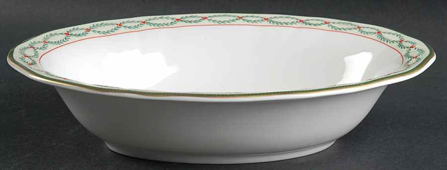Royal Garland 9" Oval Vegetable Bowl by Wedgwood-1