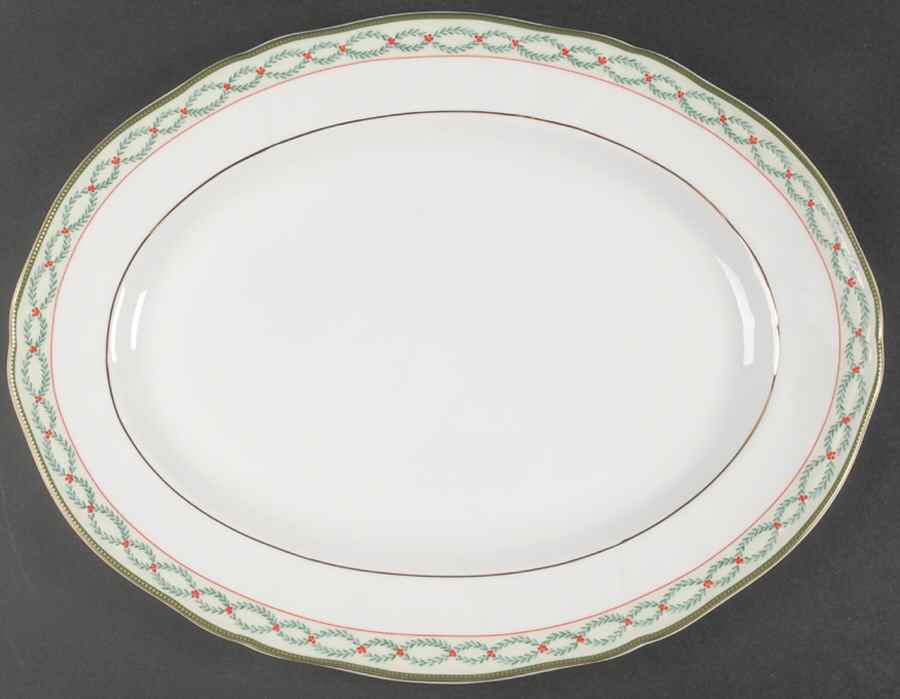 Royal Garland 15" Oval Serving Platter by Wedgwood-1