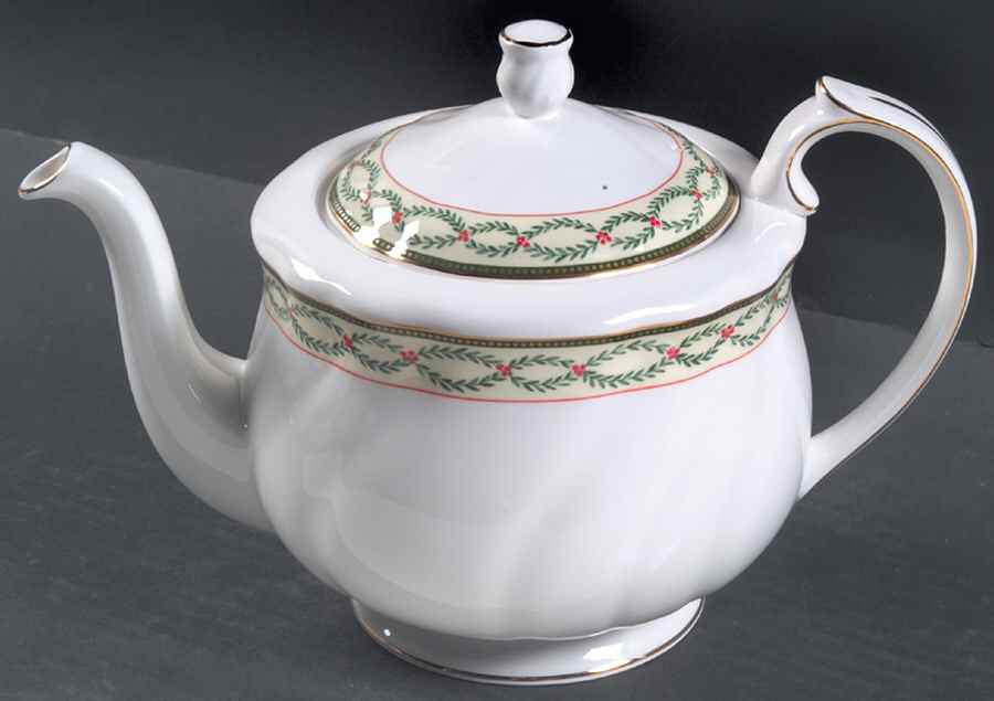 Royal Garland Teapot & Lid by Wedgwood-1