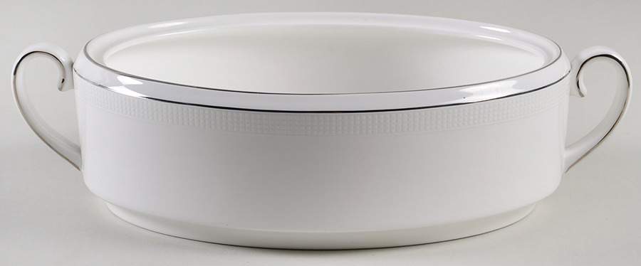 Blanc Sur Blanc Oval Vegetable No Lid by Wedgwood-1