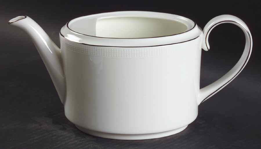 Blanc Sur Blanc Teapot No Lid by Wedgwood-1