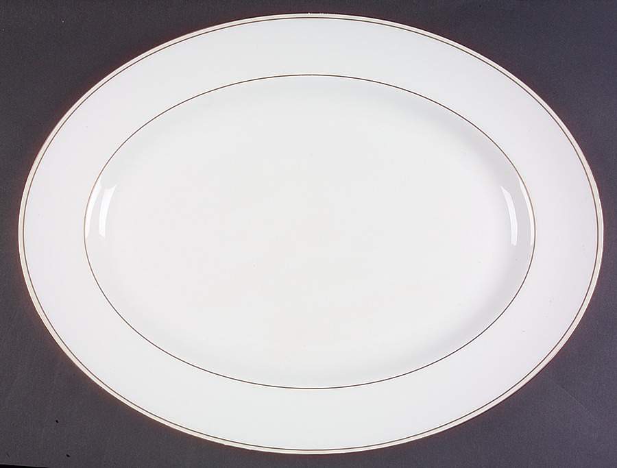 Champagne Duchesse 15" Oval Serving Platter by Wedgwood-1