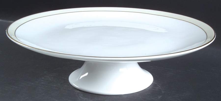 Champagne Duchesse 10" Diameter Pedestal Cake Stand by Wedgwood-1