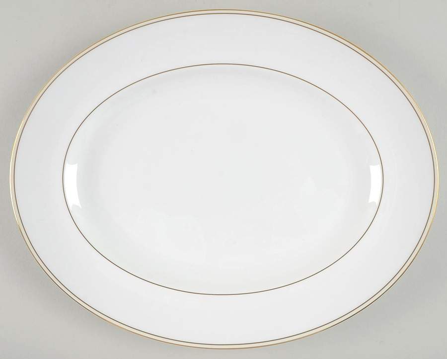 Champagne Duchesse 14" Oval Serving Platter by Wedgwood-1