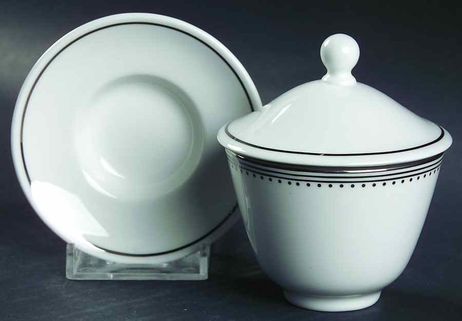 Grosgrain Asian Flat Cup & Saucer Set with Lid by Wedgwood-1