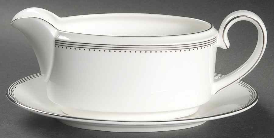 Grosgrain Gravy Boat & Underplate by Wedgwood-1