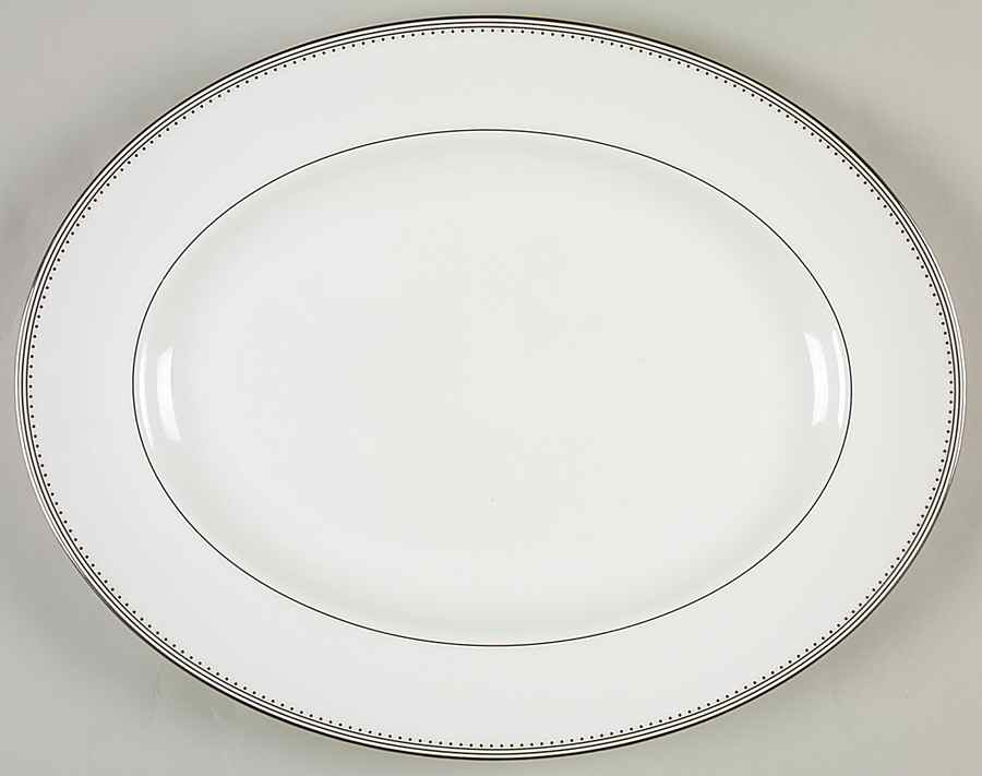 Grosgrain 13" Oval Serving Platter by Wedgwood-1