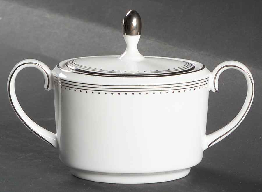 Grosgrain Sugar Bowl & Lid by Wedgwood-1