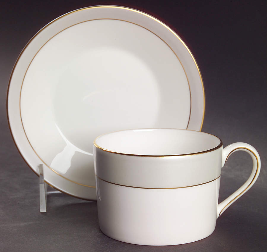 Illusion Flat Cup & Saucer Set by Wedgwood-1