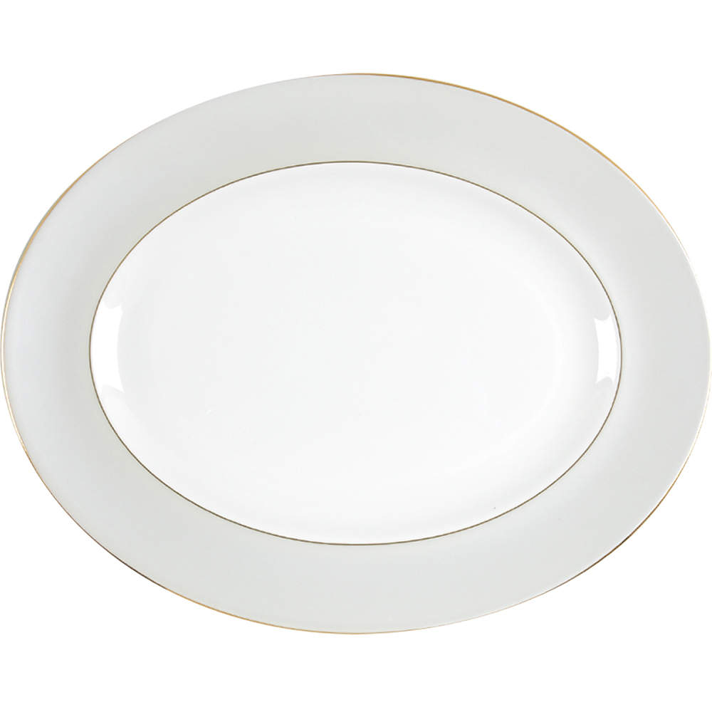 Illusion 14" Oval Serving Platter by Wedgwood-1