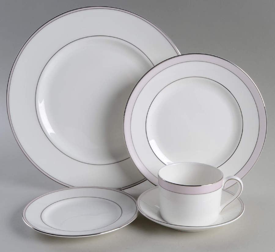 Pink Duchesse 5 Piece Place Setting by Wedgwood-1