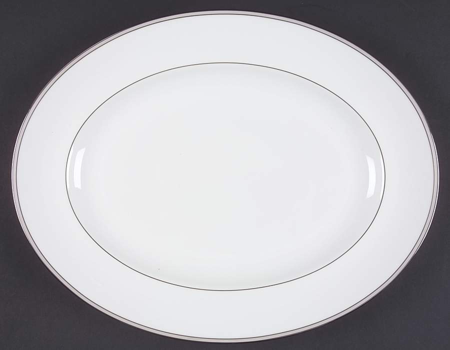 Pink Duchesse 13" Oval Serving Platter by Wedgwood-1