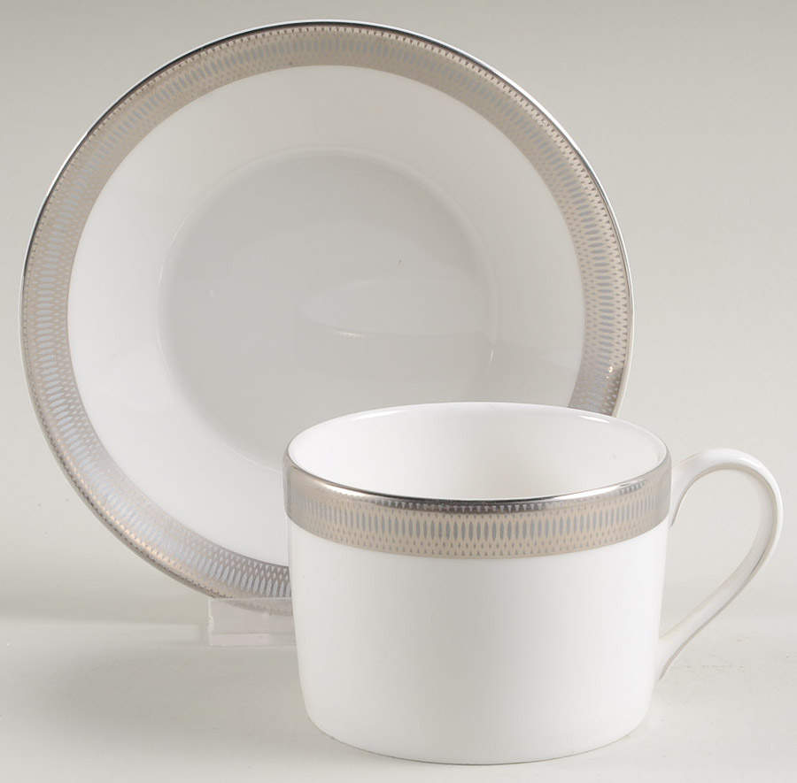 Tiara Flat Cup & Saucer Set by Wedgwood-1