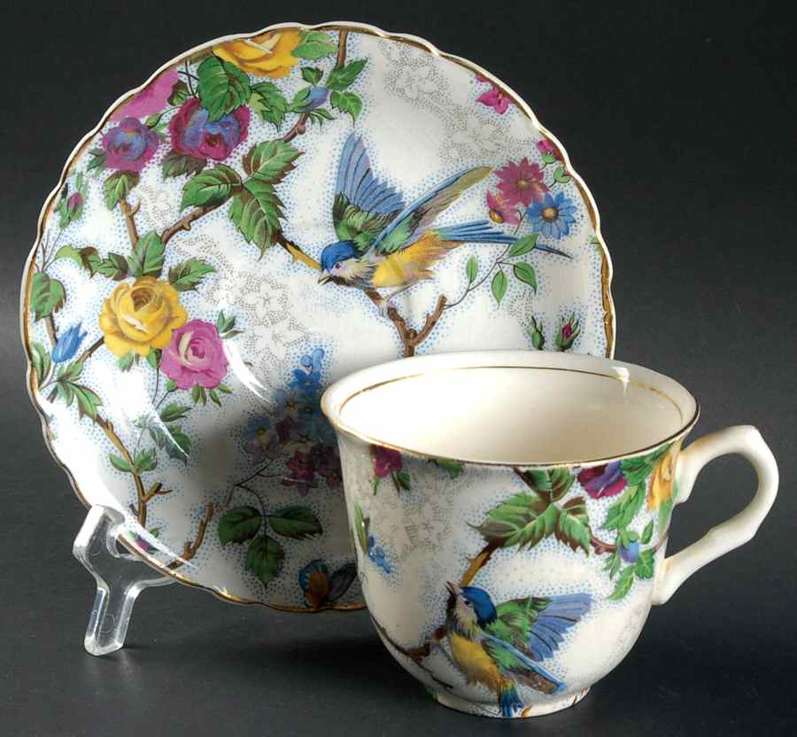 Lorna Doone Flat Cup & Saucer Set by Arthur J Wilkinson-1