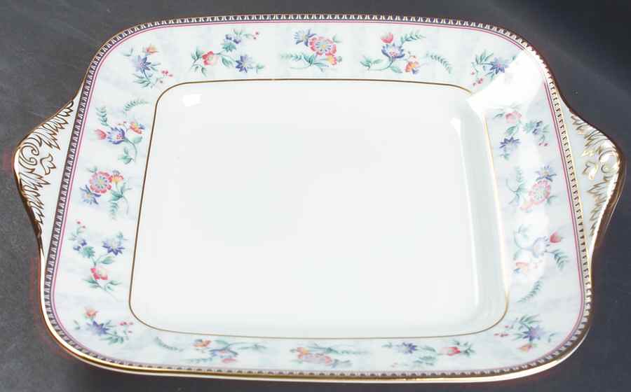 Sunburst Square Handled Cake Plate by Wedgwood-1