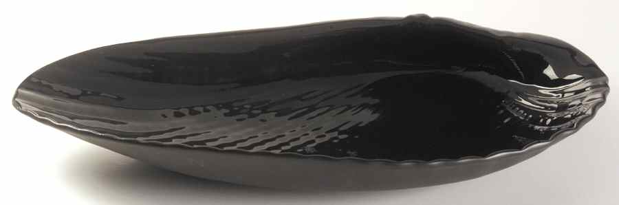 Nautilus Black Centerpiece/Console Bowl by Wedgwood-1