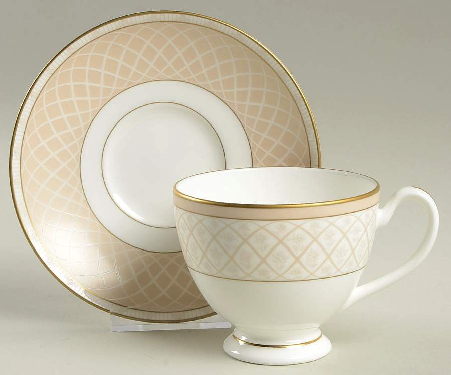 Shelbourne Footed Cup & Saucer Set by Waterford China-1
