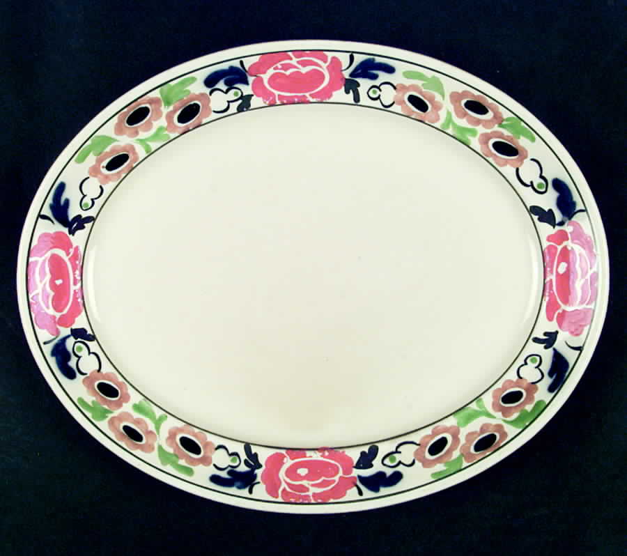 WIK6 12" Oval Serving Platter by F Winkle-1