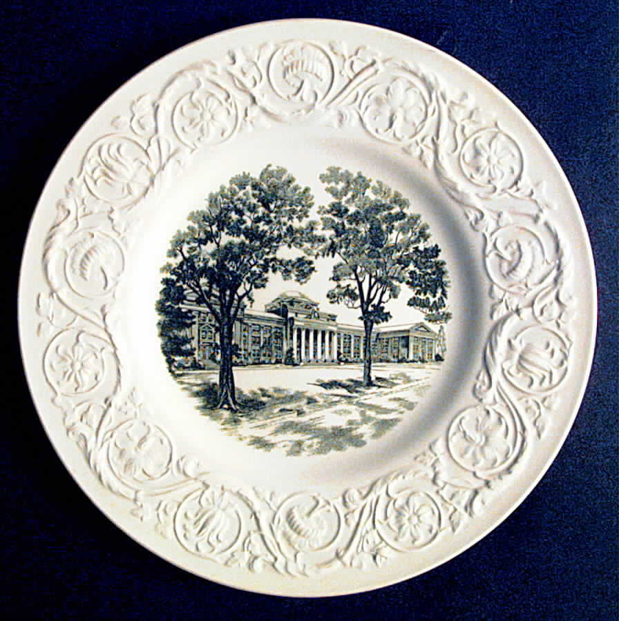 Davidson College Green Dinner Plate by Wedgwood-1