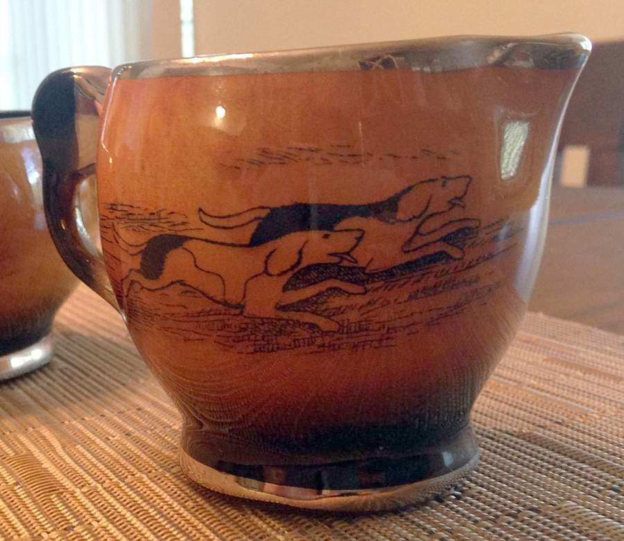 Ye Old Coaching and Hunting Days Creamer by Arthur Wood-1