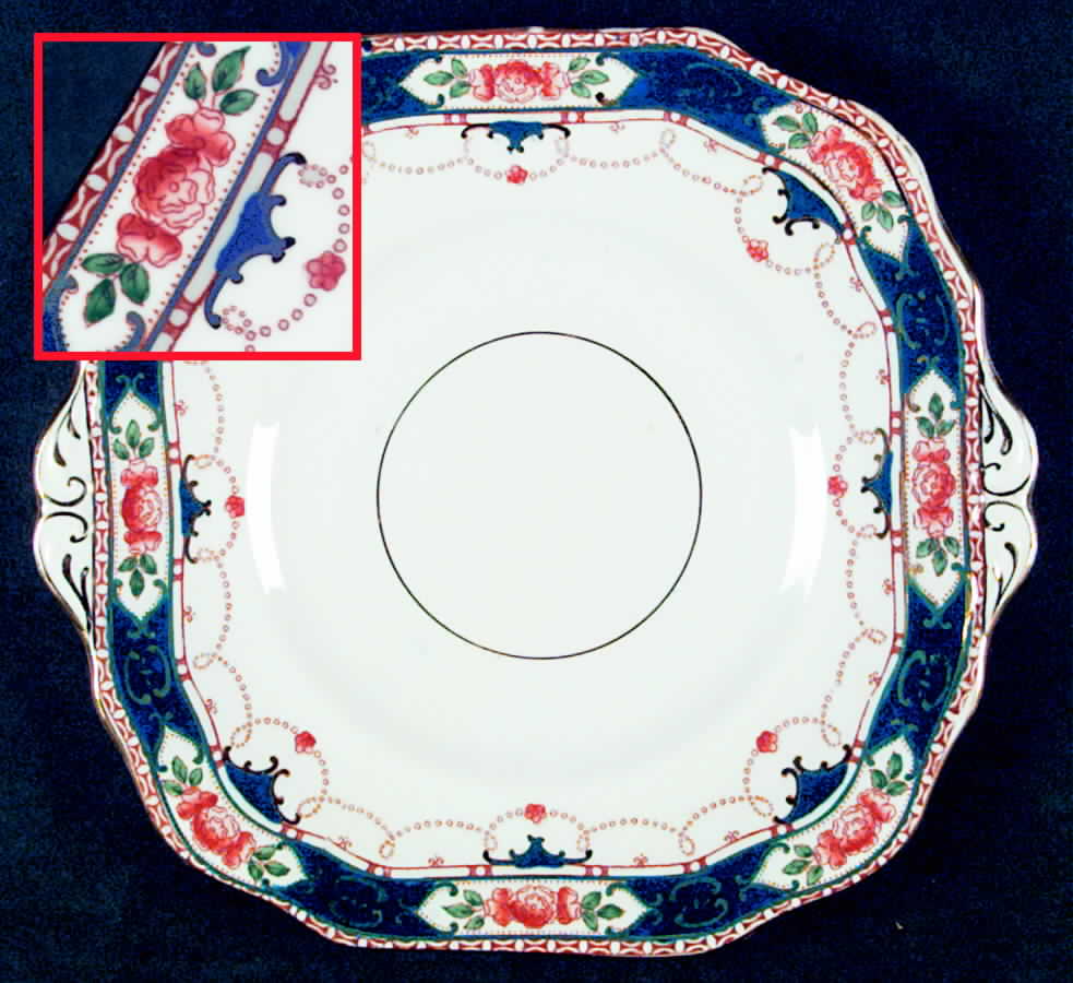 Newclus Square Handled Cake Plate by Wetley-1