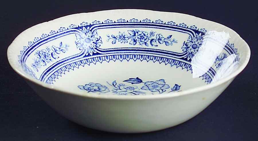 Dorset Blue (Scallop) Coupe Cereal Bowl by Wood & Sons-1