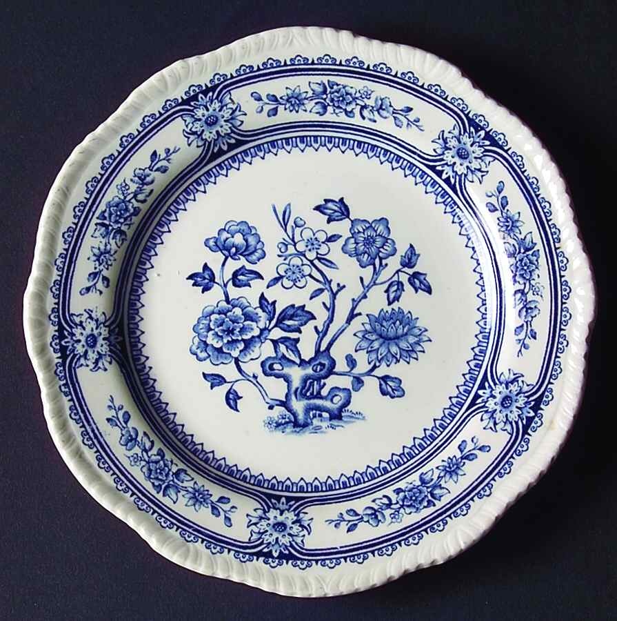 Dorset Blue (Scallop) Bread & Butter Plate by Wood & Sons-1