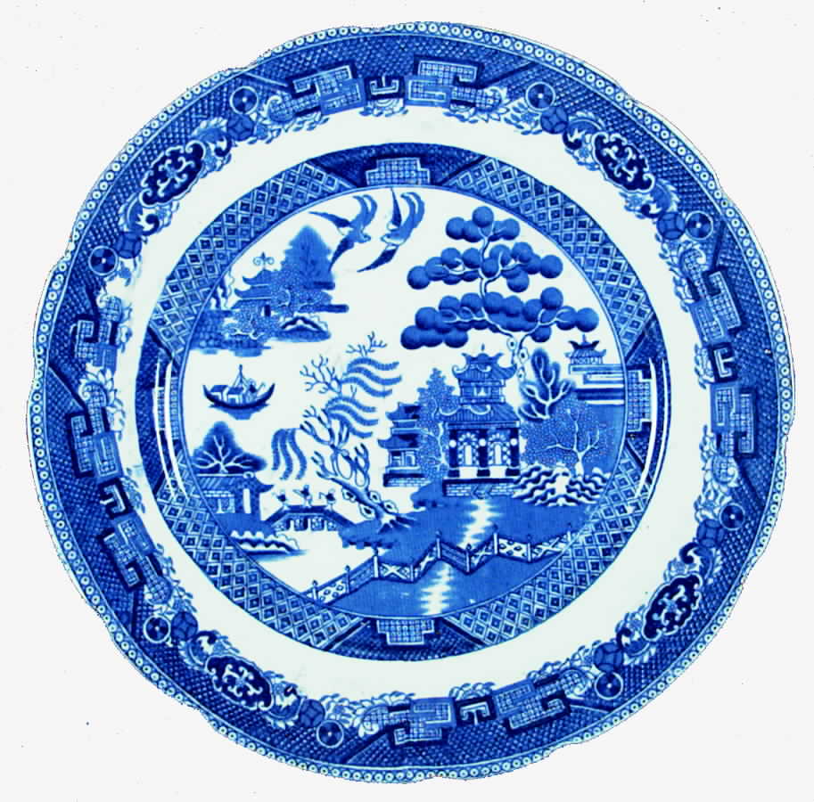 Willow Blue (Scallop) Dinner Plate by Wedgwood-1