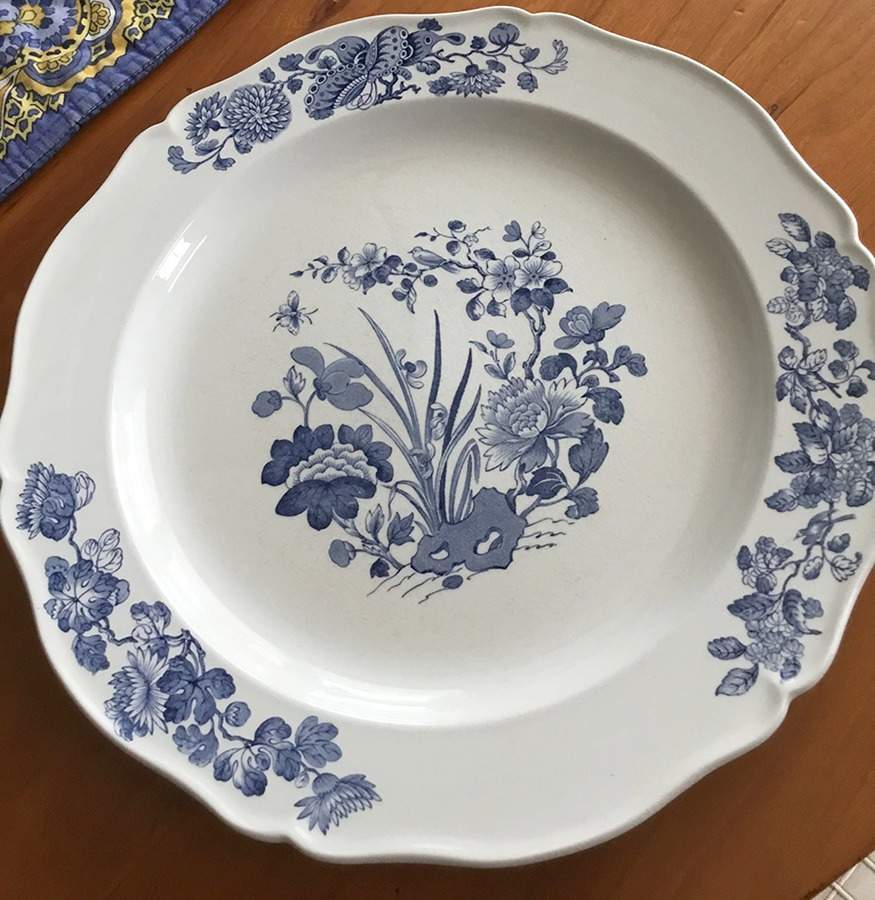 Groups Blue (Scallop) Dinner Plate by Wedgwood-1