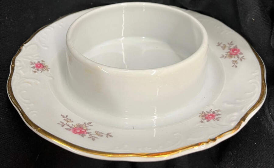 Tea Rose Round Butter No Lid by Wawel-1