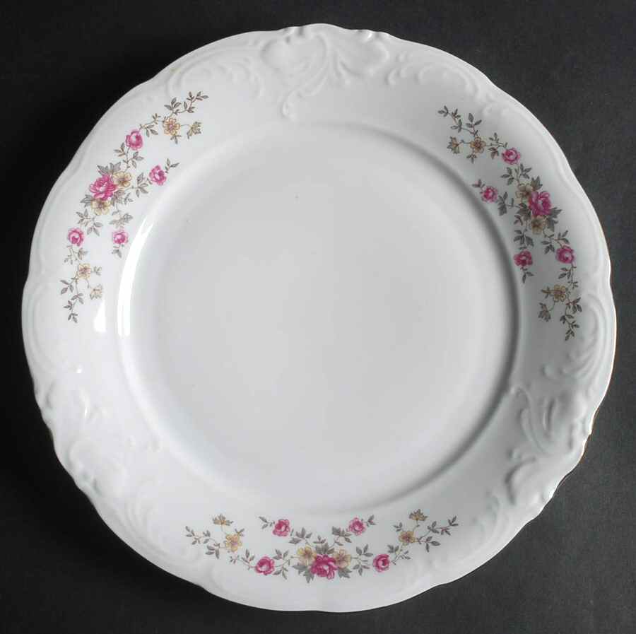 Tea Rose Dinner Plate by Wawel-1