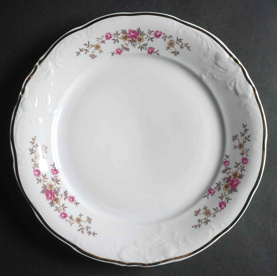 Tea Rose Dinner Plate by Wawel-1