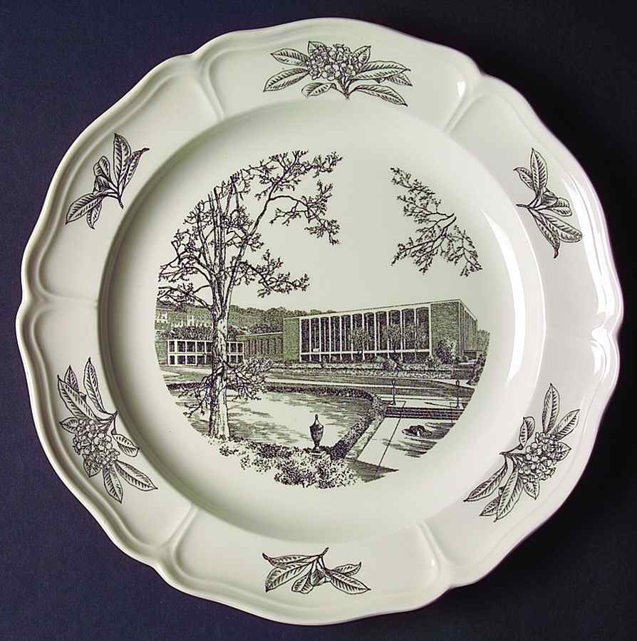 West Virginia University Black Dinner Plate by Wedgwood-1