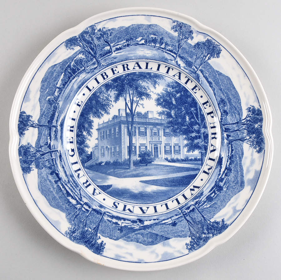 Williams College Blue Dinner Plate by Wedgwood-1