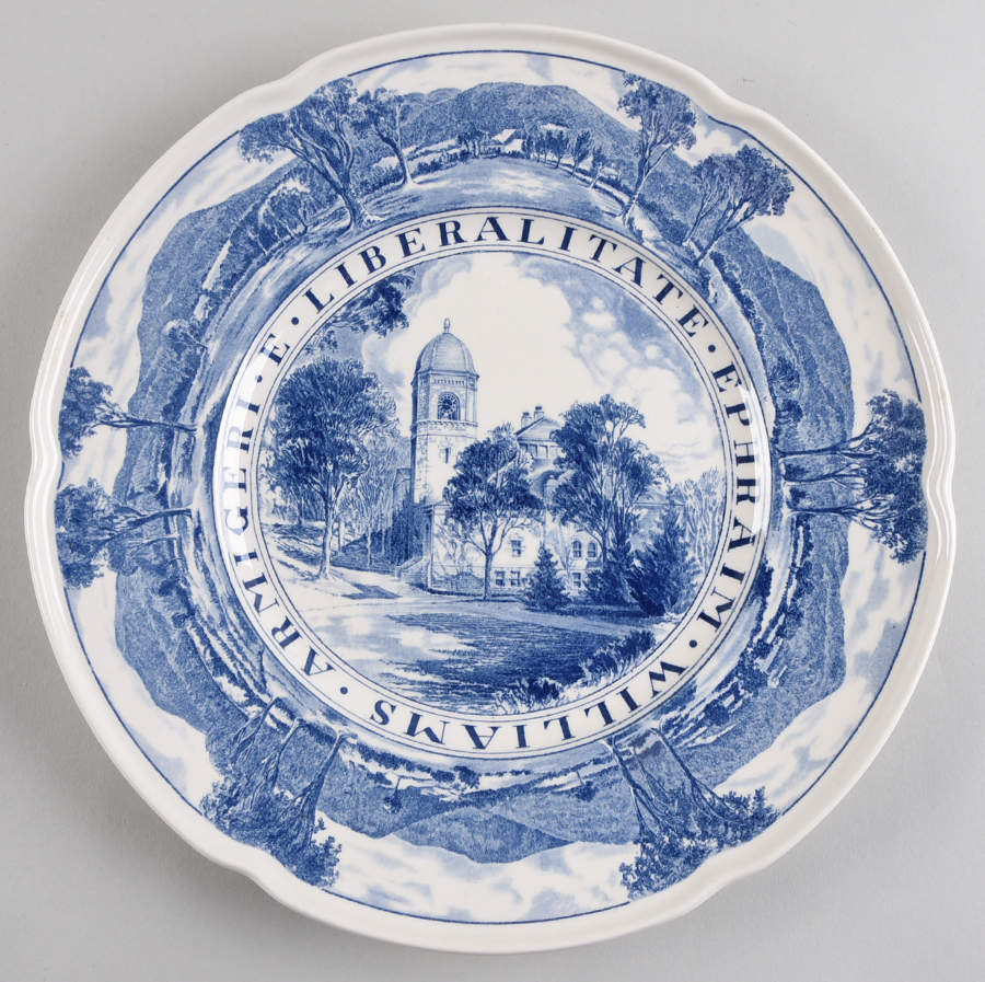 Williams College Blue Dinner Plate by Wedgwood-1
