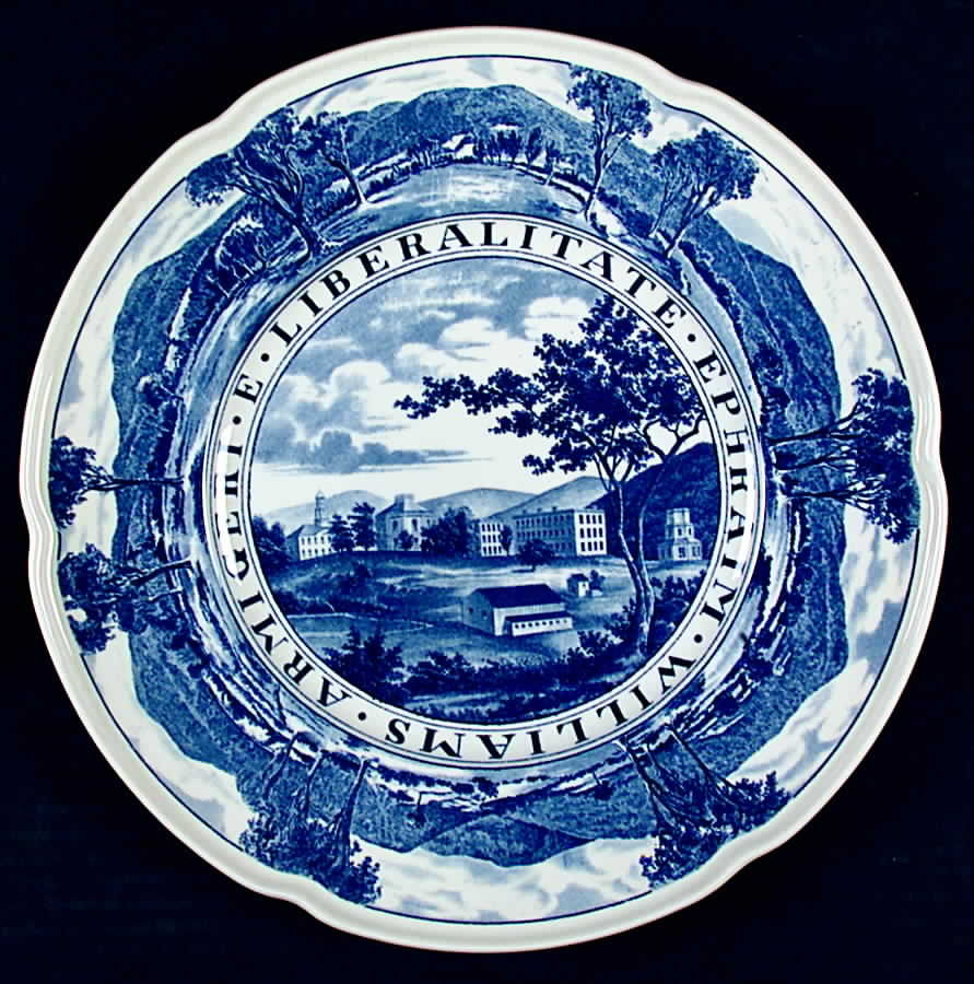 Williams College Blue Dinner Plate by Wedgwood-1
