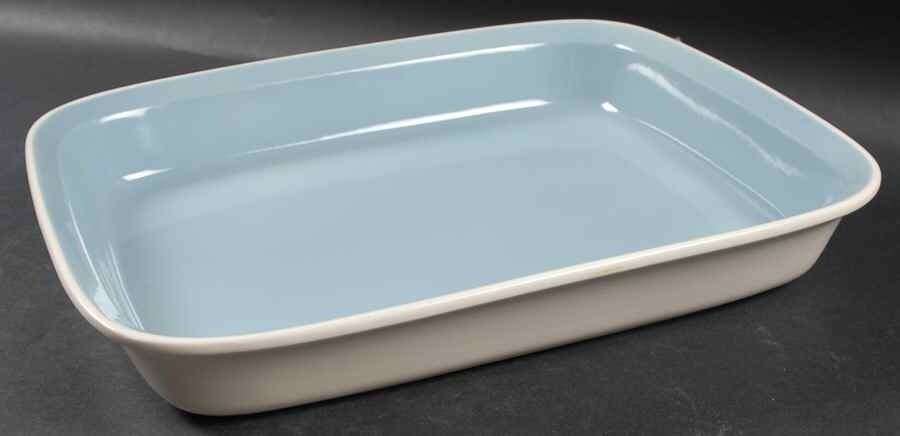 Summer Sky Blue (Sterling) 13"  Rectangular Baker by Wedgwood-1