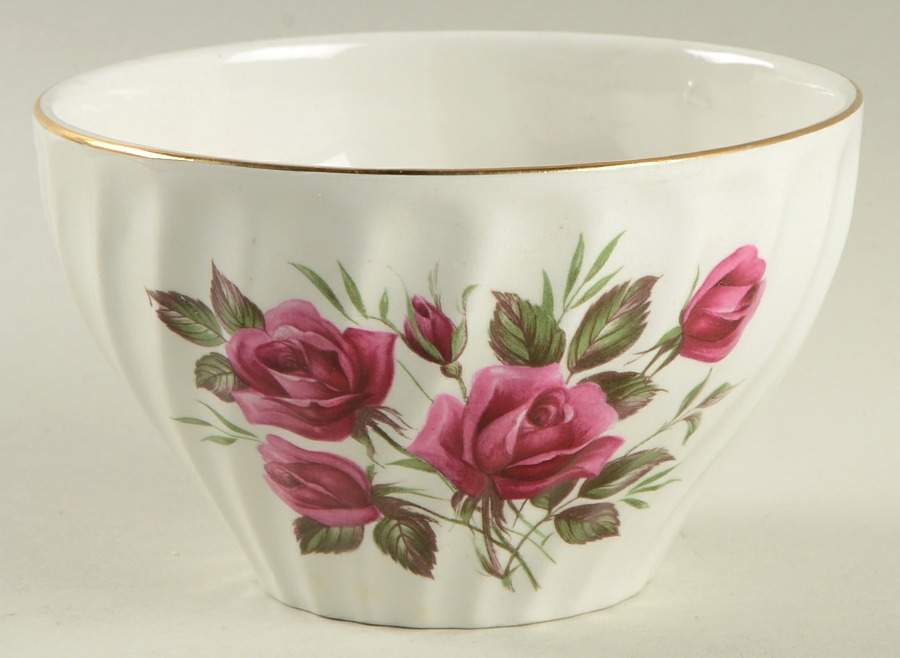 Rose Royale Cranberry Bowl by Wood & Sons-1