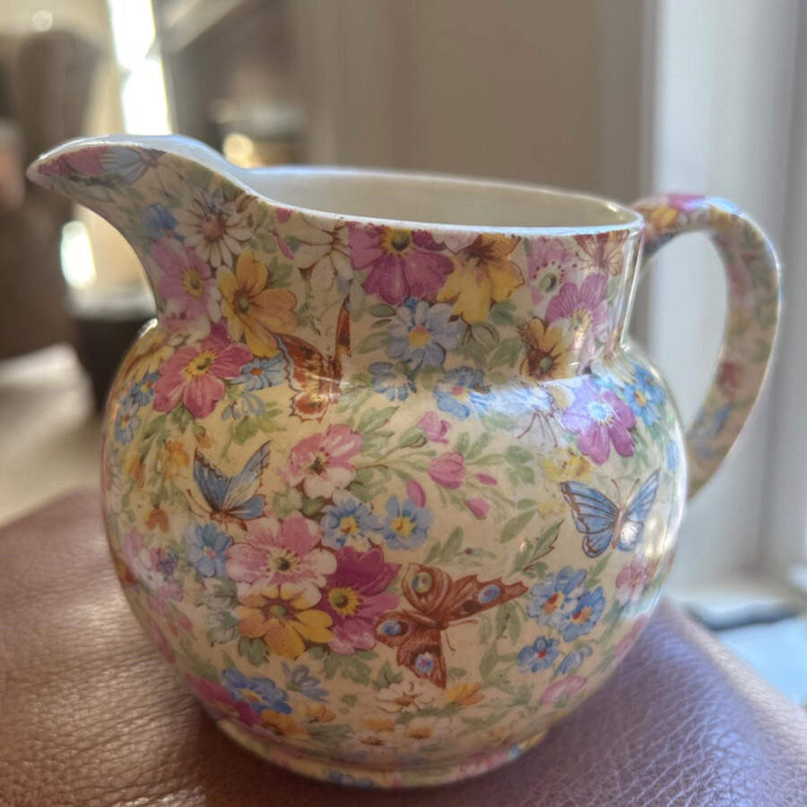 Butterfly Chintz Creamer by Wade (England)-1