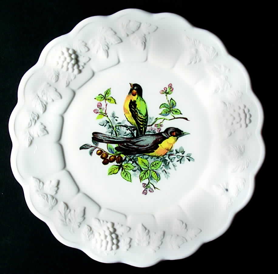 Paneled Grape Bird Series Luncheon Plate by Westmoreland-1