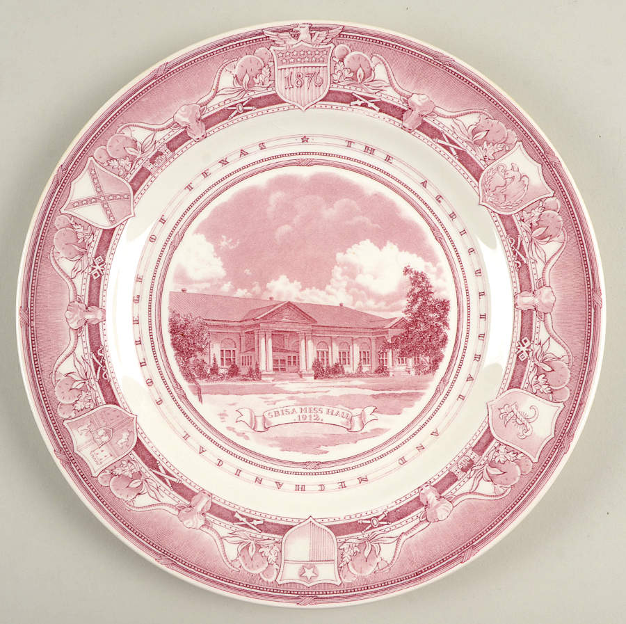 Texas A & M University Mulberry Dinner Plate by Wedgwood-1