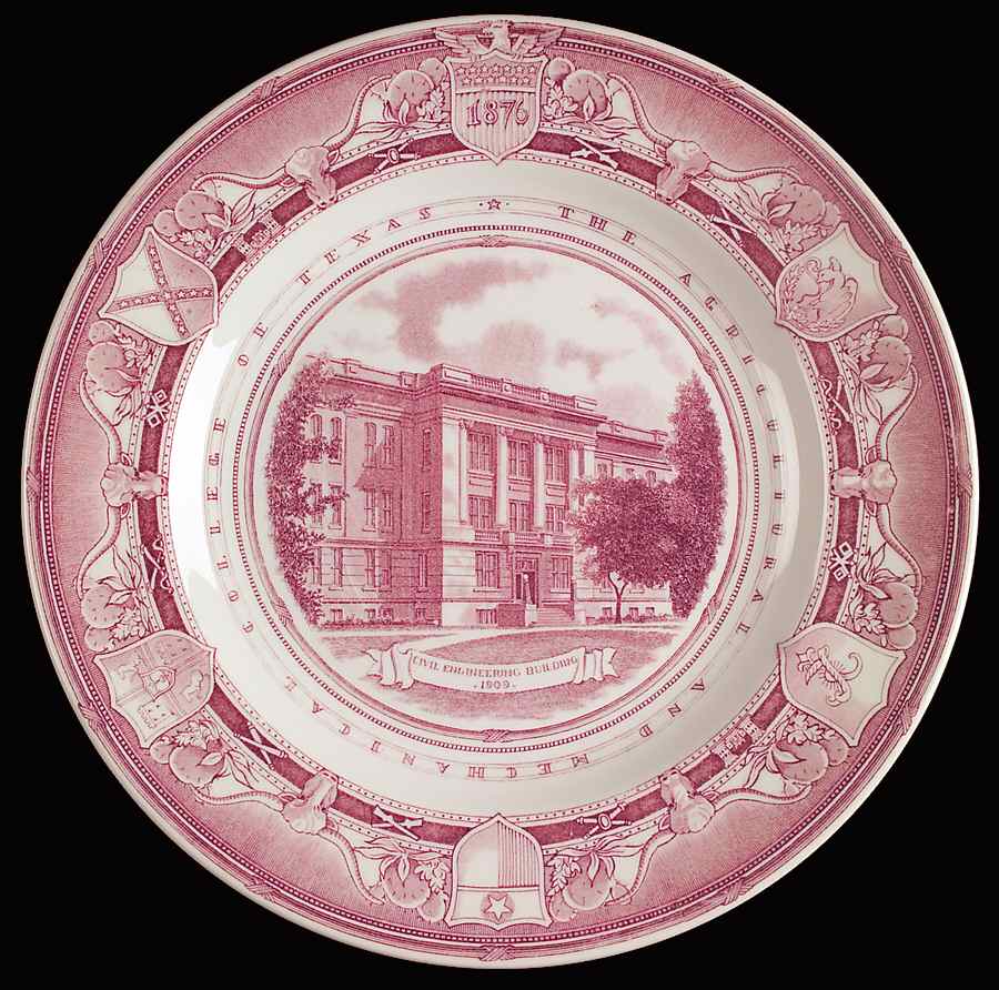 Texas A & M University Mulberry Dinner Plate by Wedgwood-1