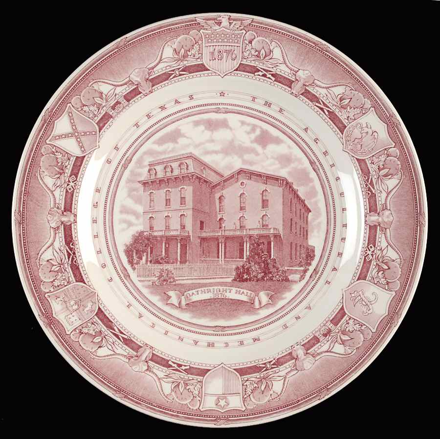 Texas A & M University Mulberry Dinner Plate by Wedgwood-1