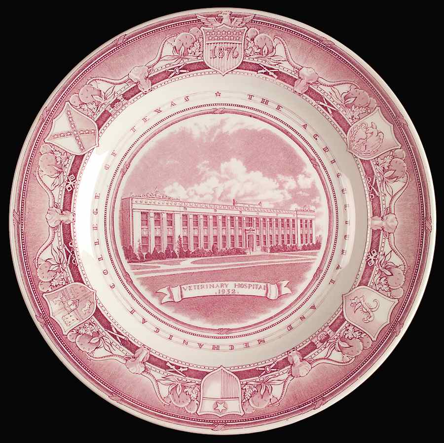 Texas A & M University Mulberry Dinner Plate by Wedgwood-1