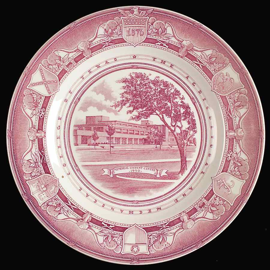 Texas A & M University Mulberry Dinner Plate by Wedgwood-1