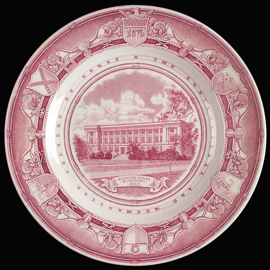 Texas A & M University Mulberry Dinner Plate by Wedgwood-1