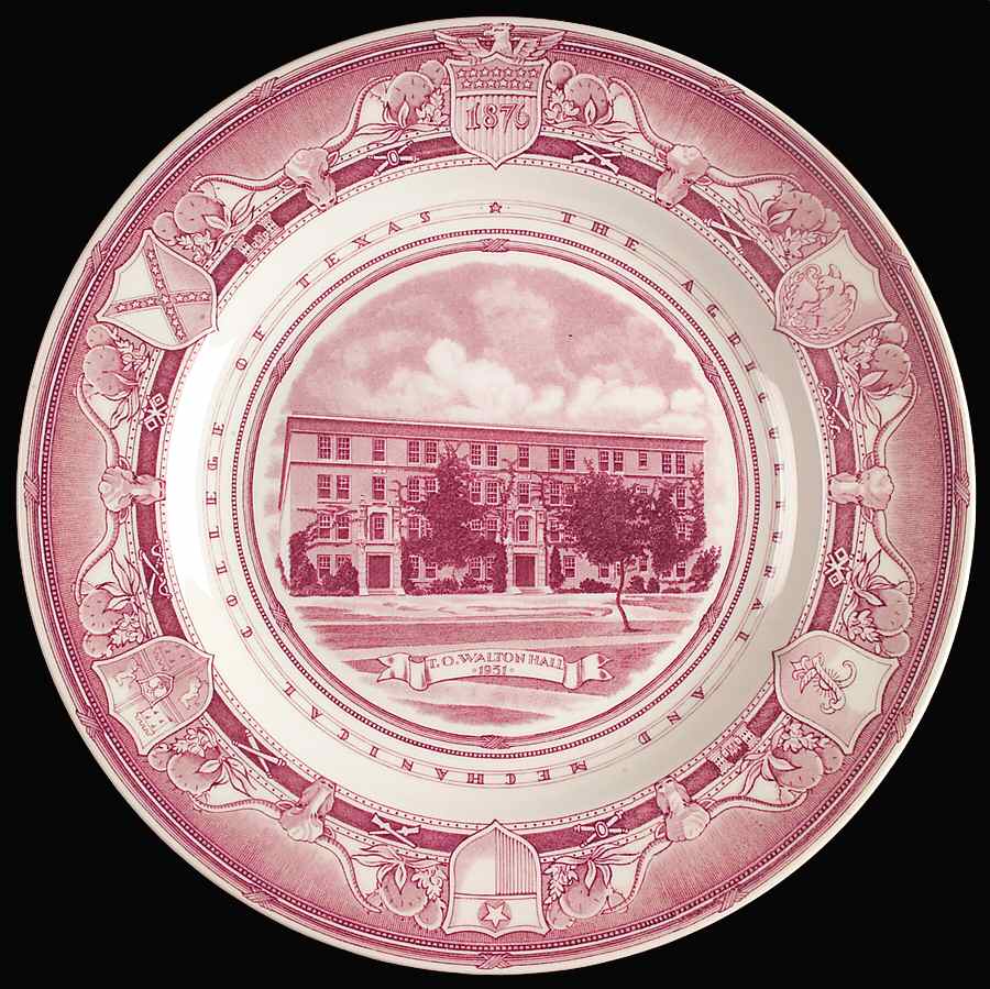 Texas A & M University Mulberry Dinner Plate by Wedgwood-1