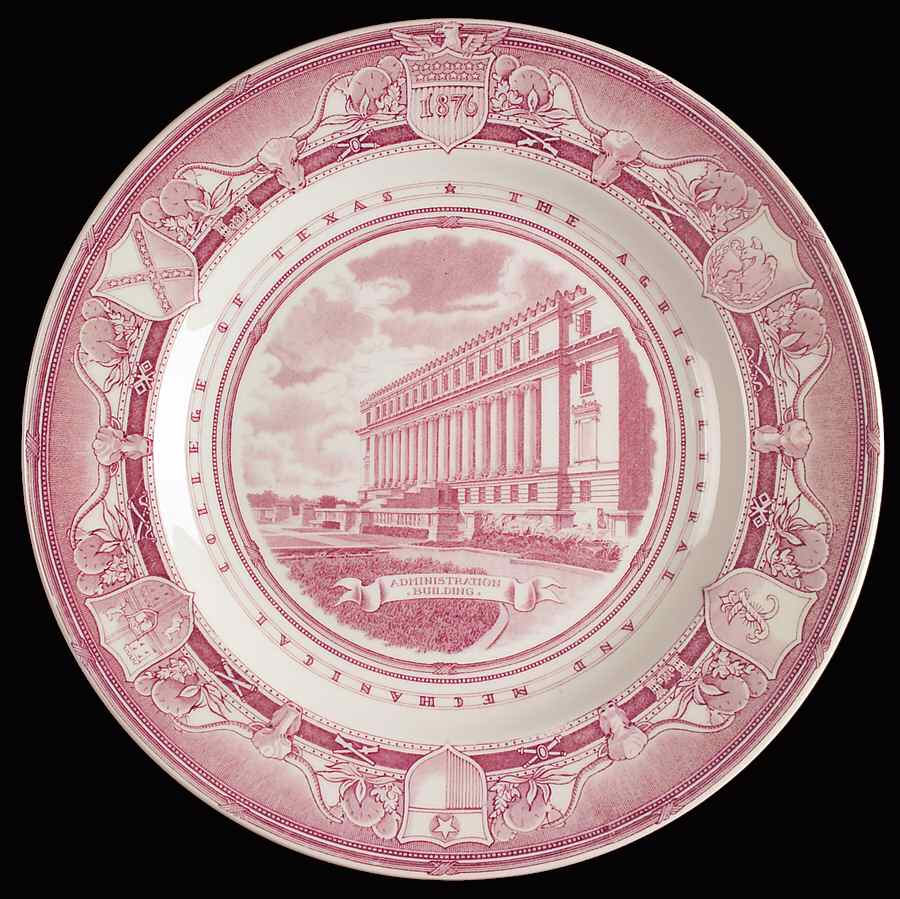 Texas A & M University Mulberry Dinner Plate by Wedgwood-1