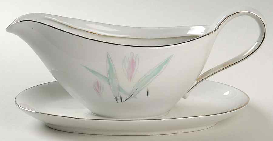 WIG582 Gravy Boat with Attached Underplate by Winterling - Bavaria-1