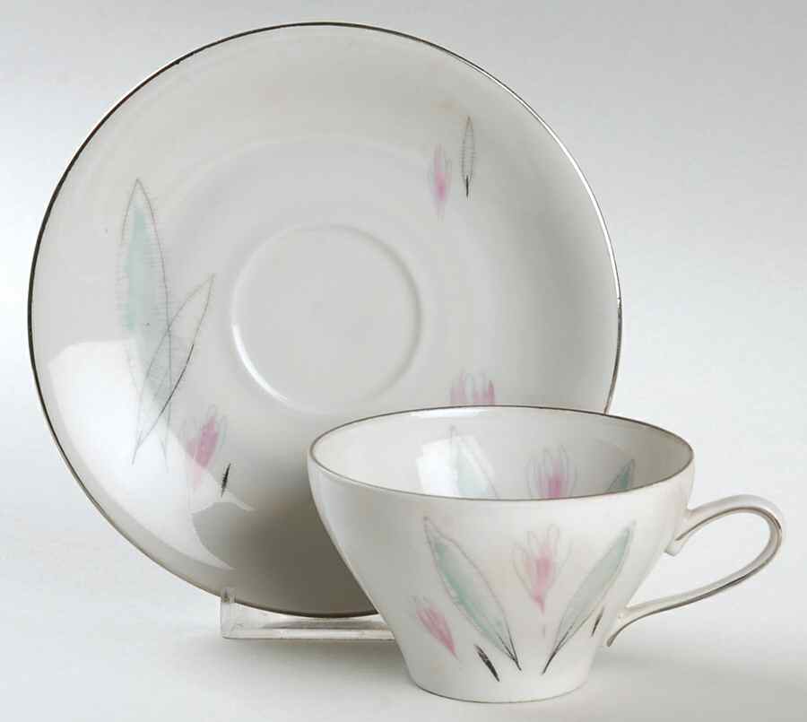 WIG582 Flat Cup & Saucer Set by Winterling - Bavaria-1